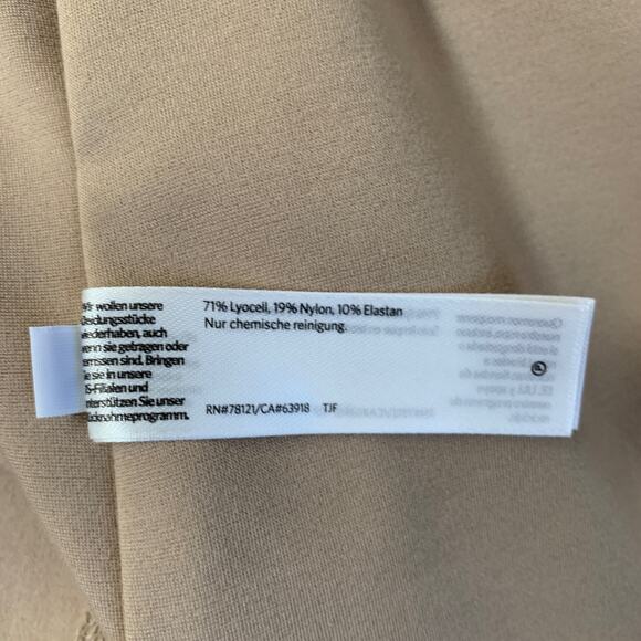 Eileen Fisher Flex Tencel Ponte Notch Collar Jacket XS Bramble Tan - Picture 11 of 12